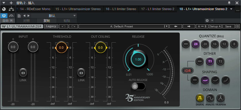 图片[2]-L1+ Ultramaximizer插件母带限幅效果器