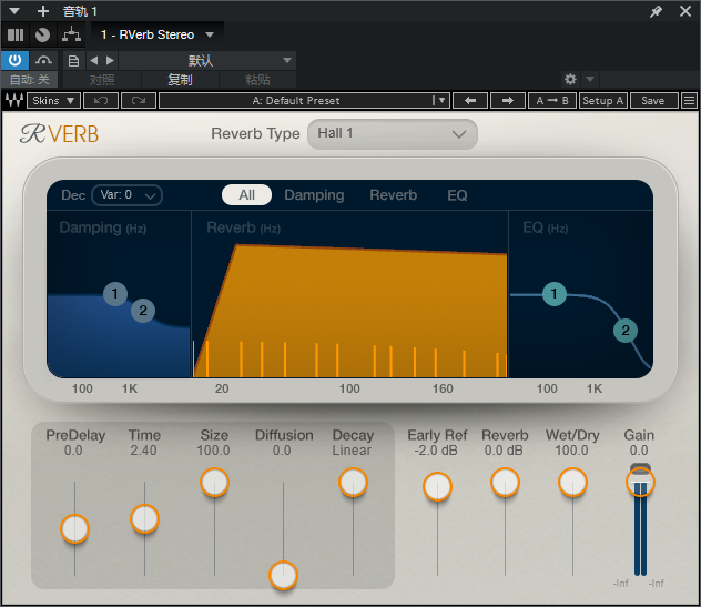 图片[6]-RVerb混响插件混音效果器EQ压缩人声混响插件