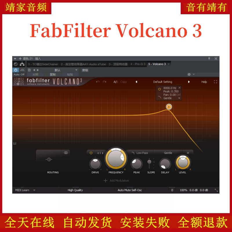 FabFilter Volcano 3肥波VST2效果器32位插件