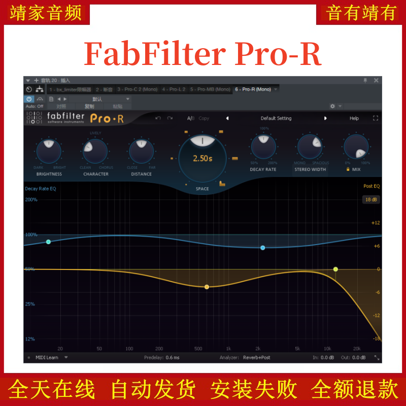 FabFilter Pro-R肥波VST2效果器32位插件