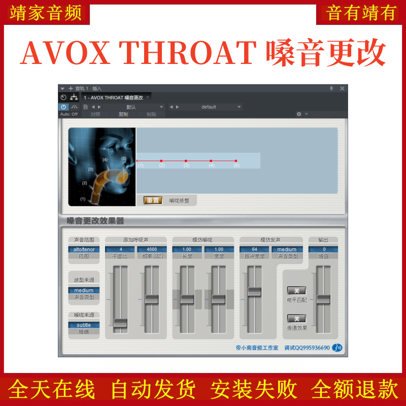 AVOX THROAT嗓音更改VST2效果器32位插件