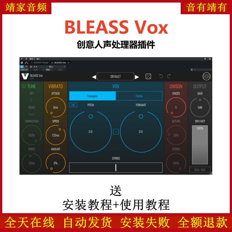 BLEASS Vox插件创意人声处理效果器