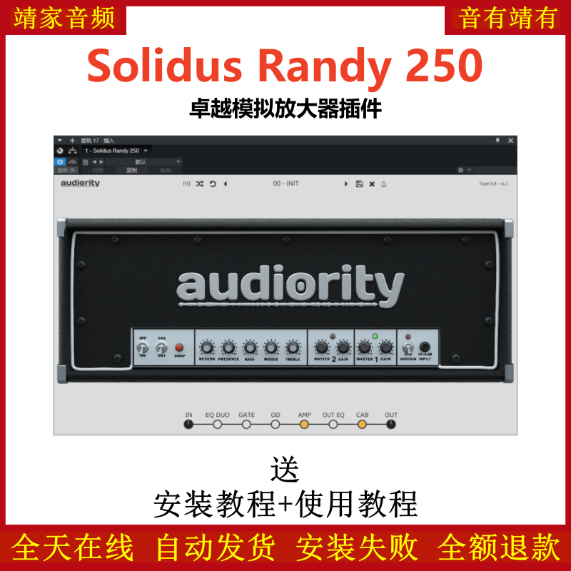 Solidus Randy 250效果器卓越模拟放大器插件