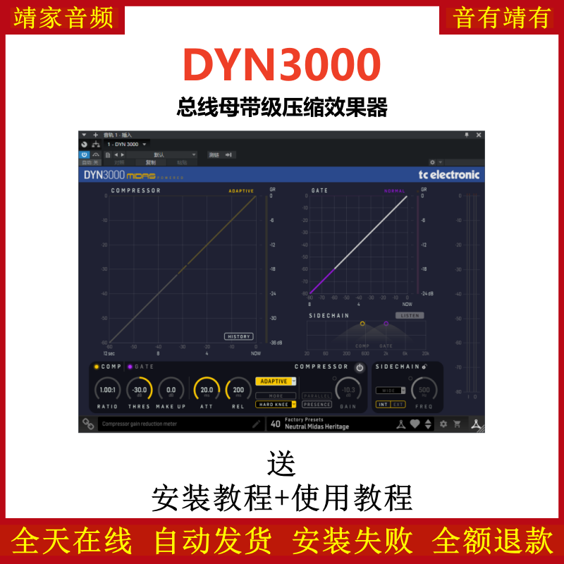 DYN 3000插件总线母带压缩效果器