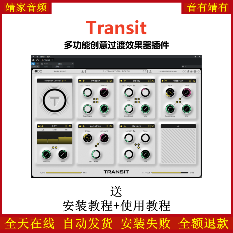 Transit插件多功能创意过渡效果器