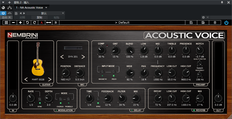 图片[2]-NA Acoustic Voice插件原声木吉他效果器