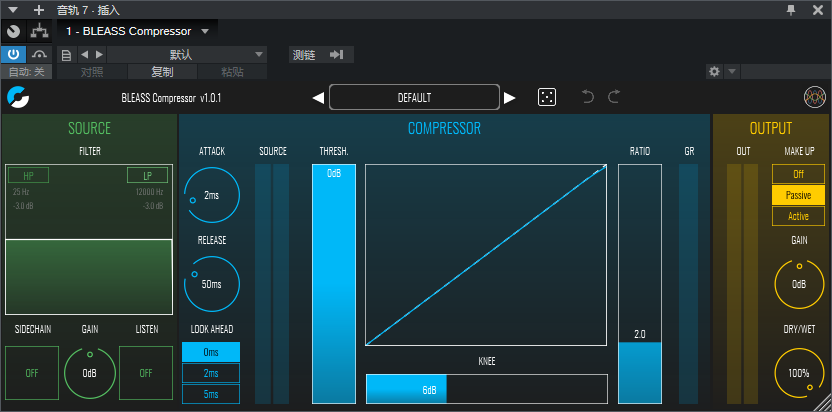 图片[2]-BLEAss Compressor插件多段压缩效果器