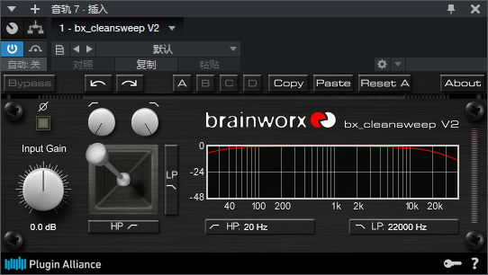 图片[2]-bx_cleansweep V2插件低通高通滤波效果器