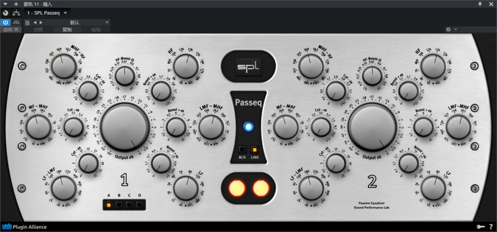 图片[2]-SPL Passeq插件顺畅平滑人声均衡效果器