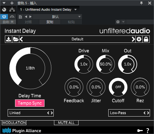 图片[2]-Unfiltered Audio Instant Delay插件延迟效果器