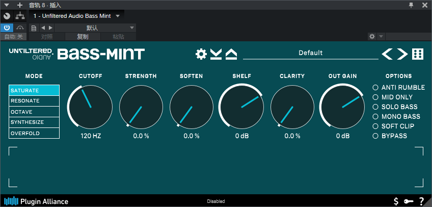 图片[2]-Unfiltered Audio Bass Mint插件低频增强浑厚人声效果器