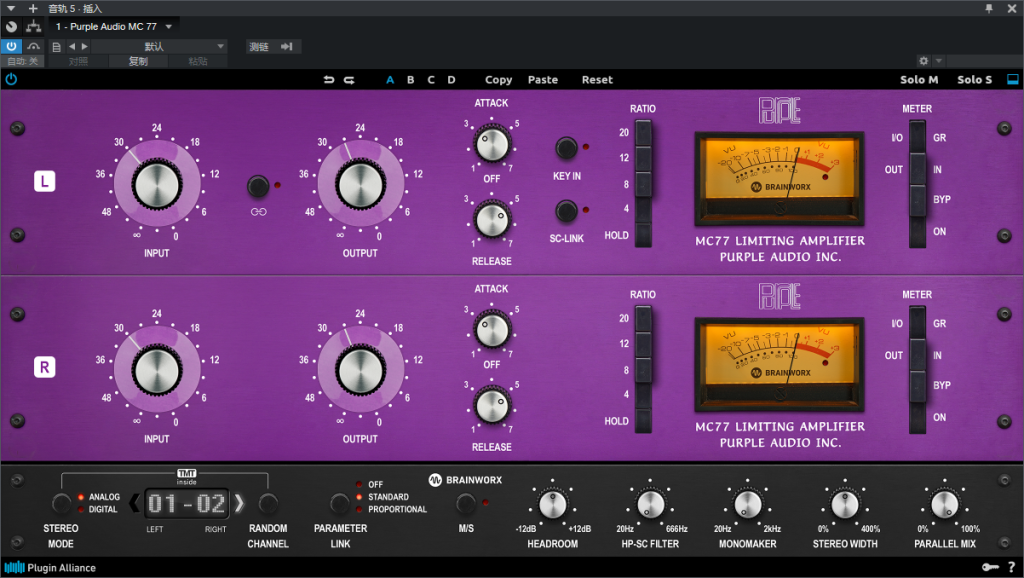 图片[2]-Purple Audio MC 77插件经典传奇压缩效果器