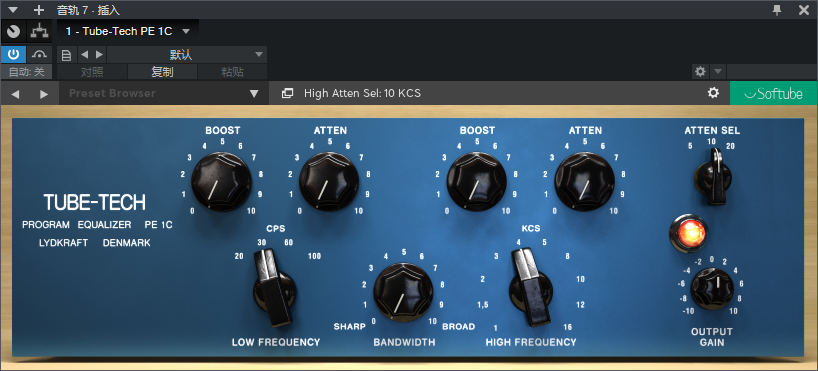 图片[2]-Tube-Tech PE 1C插件专业电子管EQ均衡效果器