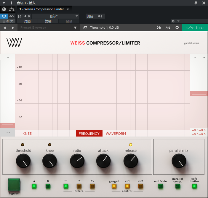 图片[2]-Weiss Compressor Limiter插件经典压缩限制效果器