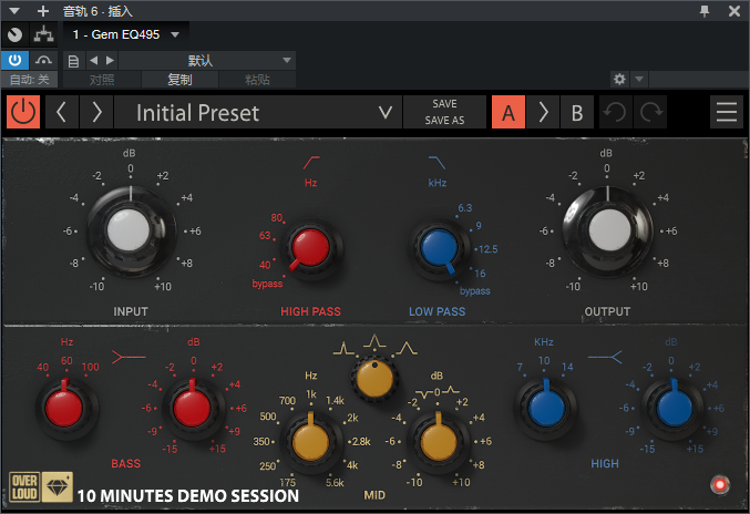 图片[2]-Gem EQ495插件母带音染均衡效果器