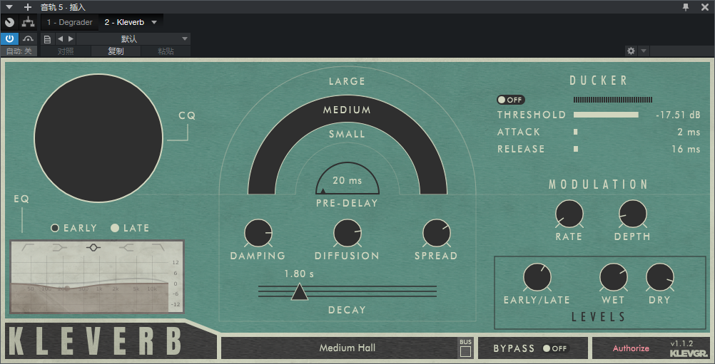 图片[2]-Kleverb插件高质量算法灵巧混响效果器