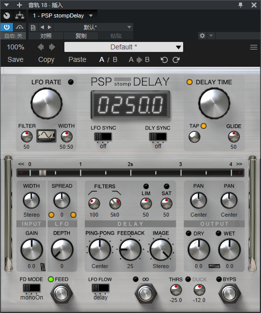 图片[2]-PSP stompDelay插件踏板打点延迟效果器