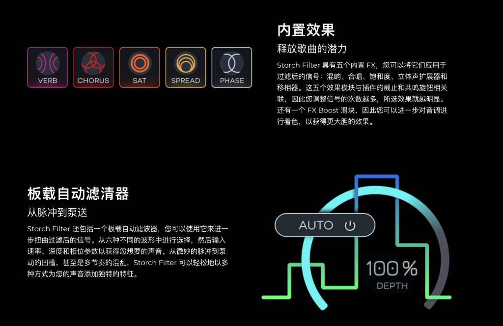 图片[3]-Storch Filter板岩插件多功能混响合唱声场相位滤波效果器