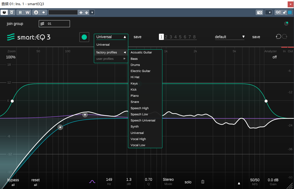图片[4]-SmartEQ3插件智能AI自动EQ均衡效果器