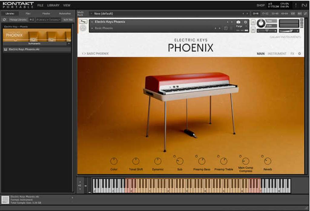 图片[2]-Electric Keys Phoenix复古电钢琴音源音色—KONTAKT音源（4G）
