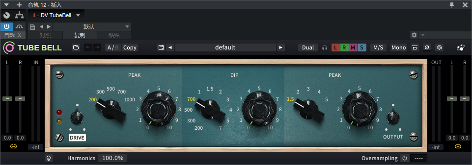 图片[2]-DV TubeBell插件三体声音科技智能AI模拟硬件均衡音染混音效果器