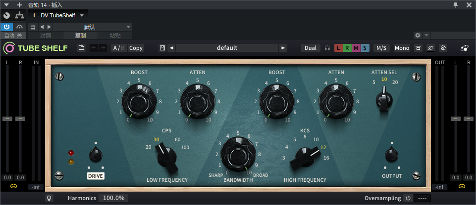 图片[2]-DV TubeShelf插件三体声音科技智能AI模拟电子管均衡音染效果器