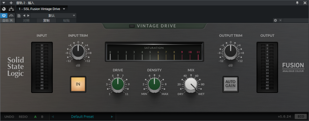 图片[2]-SSL Fusion Vintage Drive音频插件母带总线高密度过载音染效果器