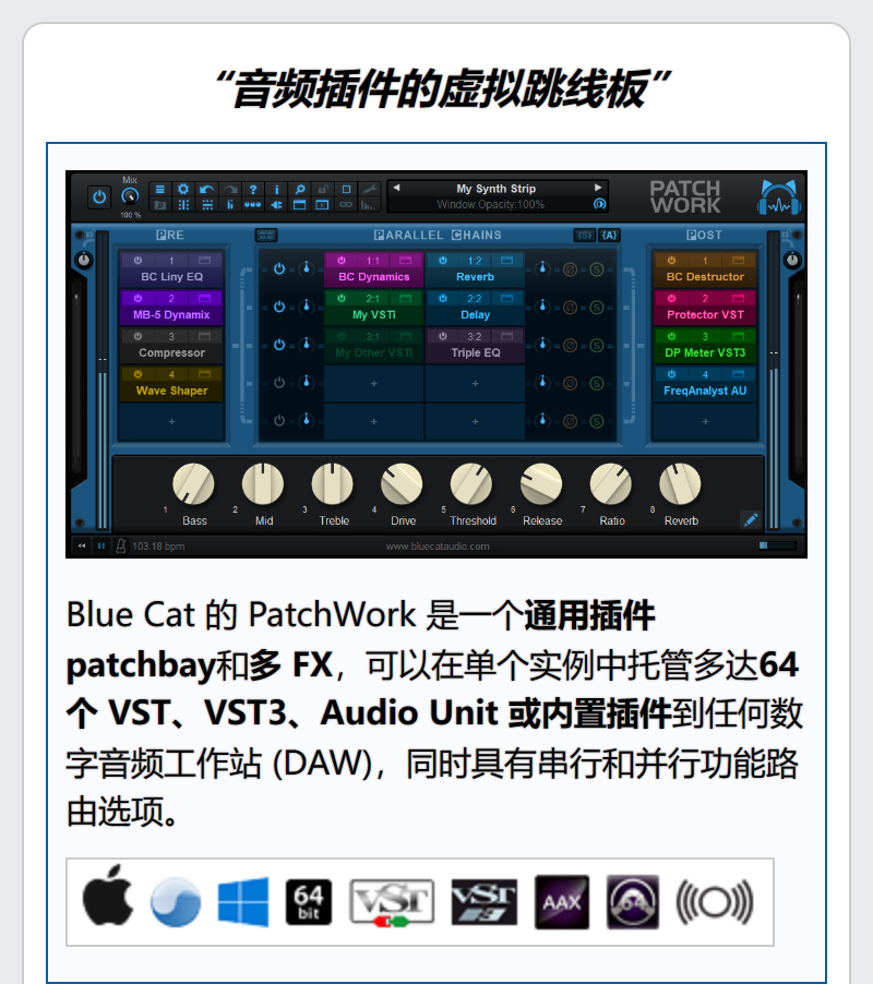 图片[4]-Blue Cat's Patchwork插件蓝猫桥接器ProTools插件桥接嫁接工具