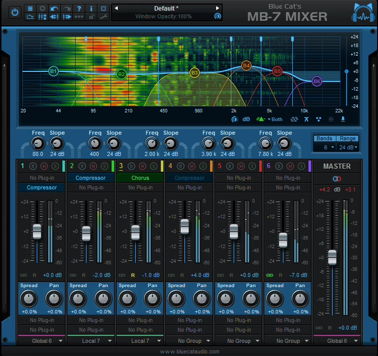 图片[4]-Blue Cat's MB-7 Mixer蓝猫插件 多频段控制台效果器 混音插件